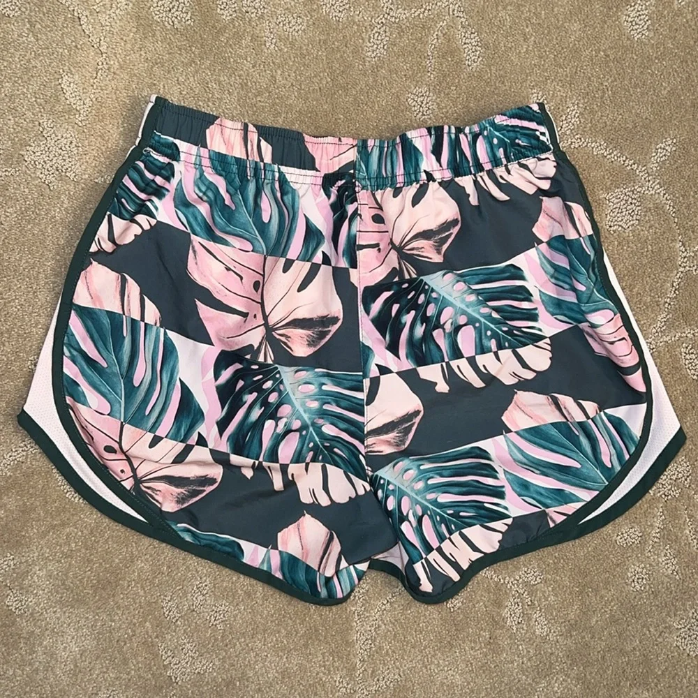 Nike Dri-Fit Tropical Print Lined Running Shorts, XS